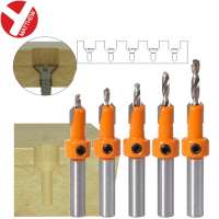 HSS Countersink Wood Drill Bit with Quick Change Hex Shank Screw Chamfer