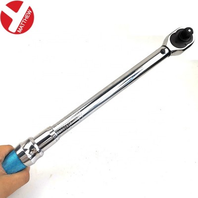 10-110Nm 1/2 inch Drive Chrome Vanadium Steel Preset Click Torque Wrench with Anti-Skid handle