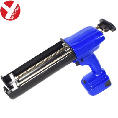 600ml Electric Cordless Dual Cartridge Caulking Gun Powered by Li-Battery