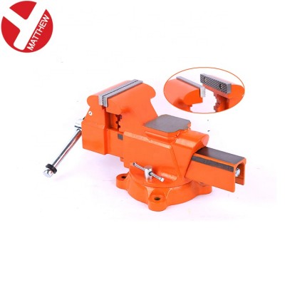 Heavy Duty Free Rotate bench Vise with Anvil Block