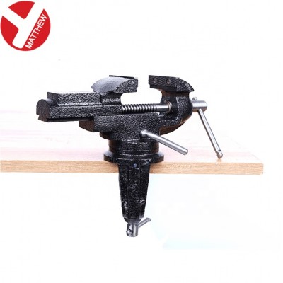 Easy Mounting Heavy Duty Free Rotate Small Table Vise