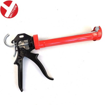 Free Rotate Heavy Duty Metal Cartridge Caulking Gun with Smooth Pin