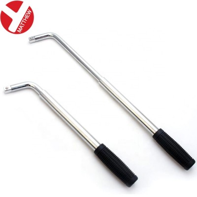 Car Tire Spanner Telescopic Tyre Lug Nut Wrench with 1/2'' Drive Head